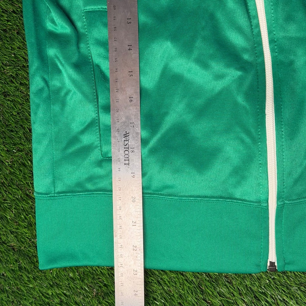 Champion University of Akron Green Full Zip Track Jacket Womens Small Striped - Picture 6 of 7